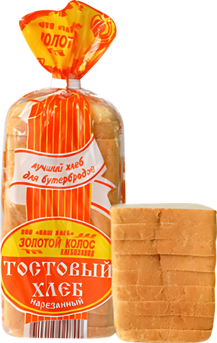 

Хлеб пшеничный Золотой колос тостовый в нарезке 300 г