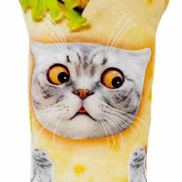 Игрушка мягкая Кот-шаурма, 28×15×6 см