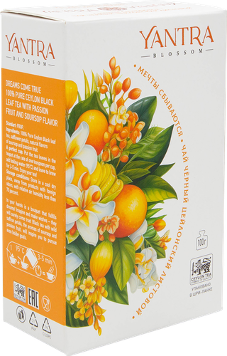 

Чай черный Yantra Blossom Мечты сбываются цейлонский листовой 100 г