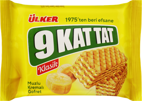

Вафли 9 KAT TAT с банановым кремом, 39г