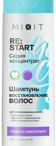 Шампунь Mixit Re:Start Keratin bomb 400 мл