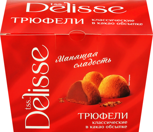 

Конфеты Delisse Трюфель классический в какао обсыпке 175 г