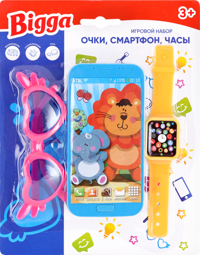 

Набор игровой BIGGA Очки, смартфон, часы Арт. B1306499