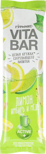 

Основа для приготовления согревающего напитка Гурмикс Vita bar Лимон, имбирь и мед 25 мл