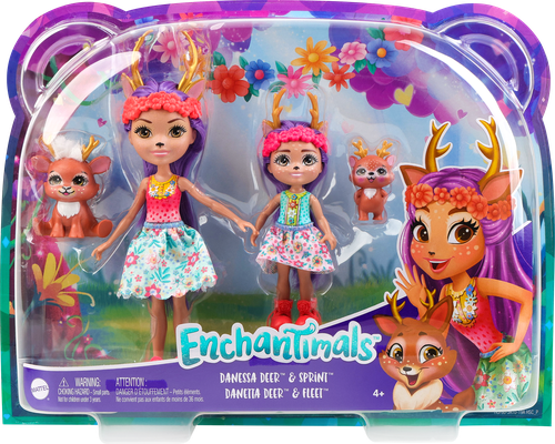 

Набор игровой ENCHANTIMALS Сестрички с питомцами. Данесса и Данетта Оленни