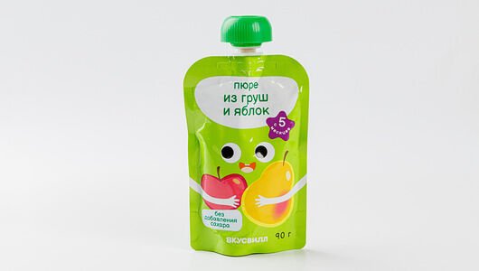 Пюре из груш и яблок