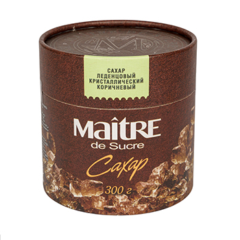 

Сахар Maitre de Sucre коричневый леденцовый
