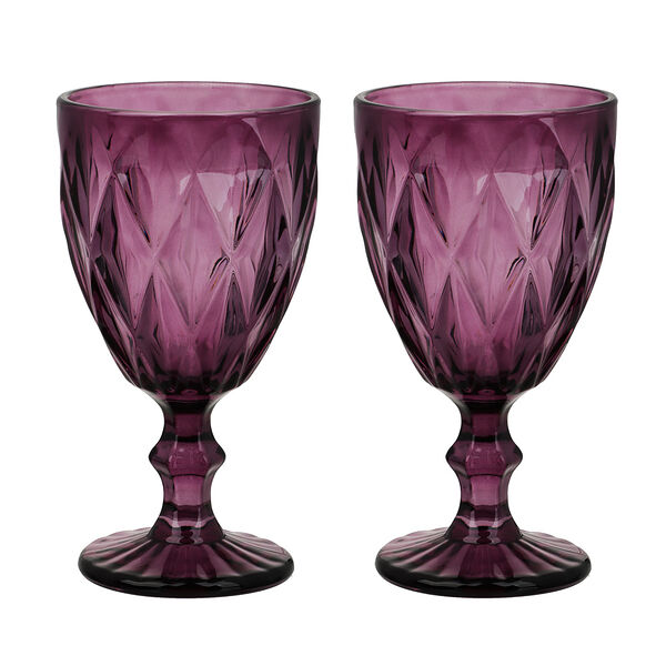 Vetta набор бокалов 2шт., 320мл, 8,5х16,5см, стекло, фиолетовый