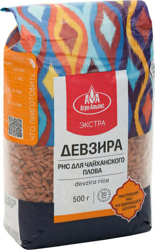 

Рис Агро-Альянс Экстра Девзира Для чайханского плова 500 г