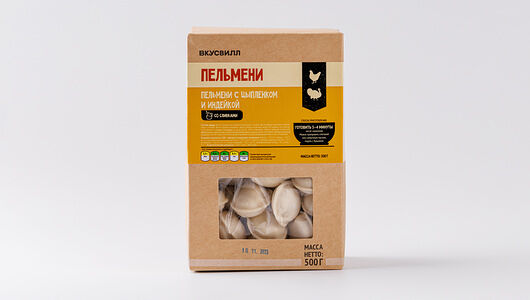 Пельмени с цыпленком и индейкой со сливками(Продукт замороженный)