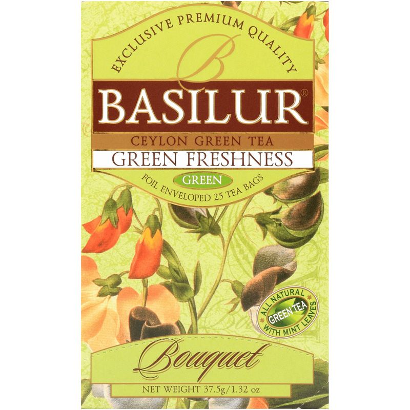 

Чай зеленый Basilur Букет Зеленая свежесть 25пак