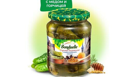 Огурцы маринованные Bonduelle, по-дижонски 720 мл
