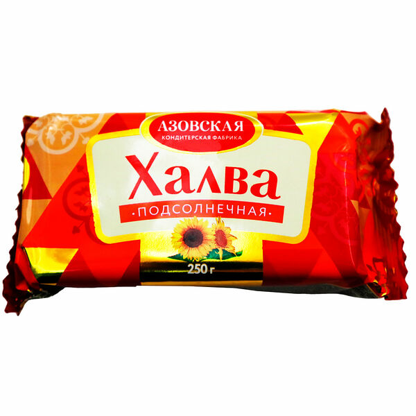 Халва подсолнечная Азовская кондитерская фабрика 250 г