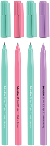 

Набор шариковых ручек Schneider Tops 505 F Pastel синий, 0,8мм, в ассортименте, 4шт