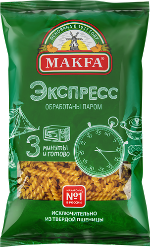 Макаронные изделия Makfa Экспресс Спиральки 400 г