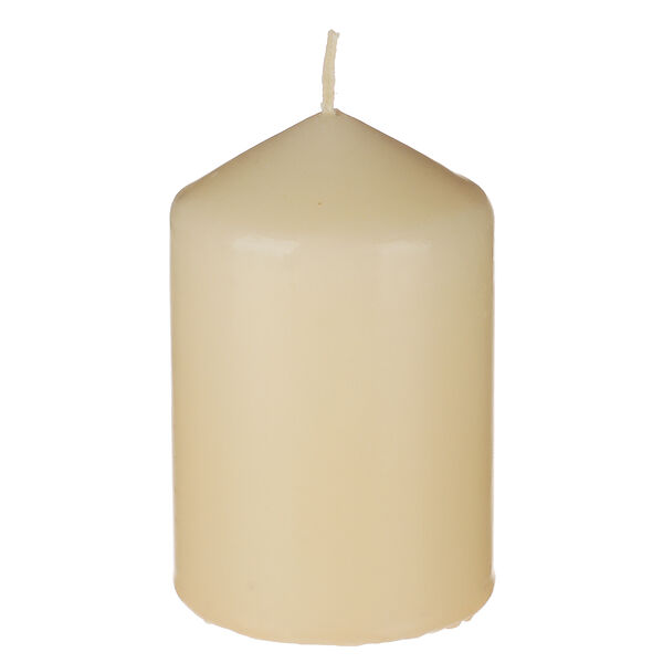 Ladecor свеча пеньковая, 7х10 см, парафин, цвет слоновая кость