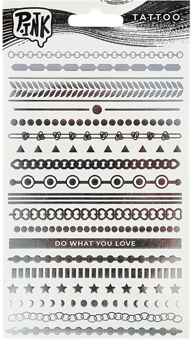 Наклейки-тату переводные для тела P.ink Браслеты, 11x20 см