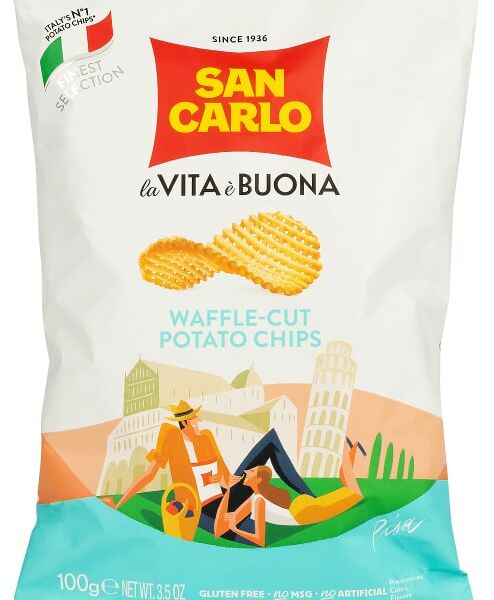 Чипсы San Carlo вафельная нарезка 100г