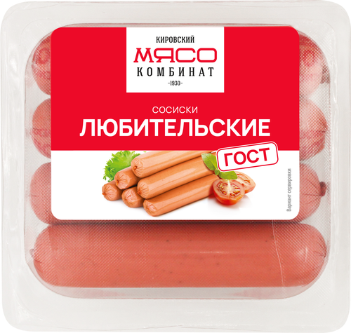 

Сосиски МК КИРОВСКИЙ Любительские, 380г