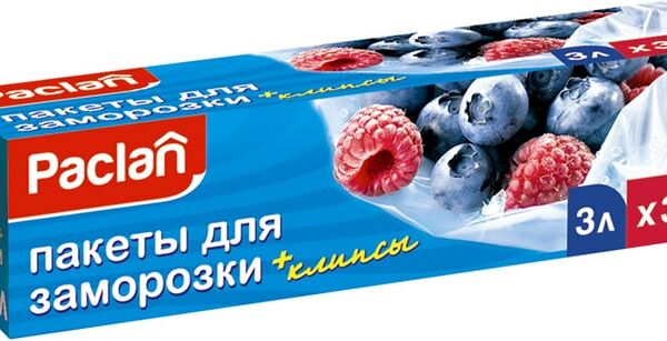 Пакеты для заморозки Paclan 3л*30шт