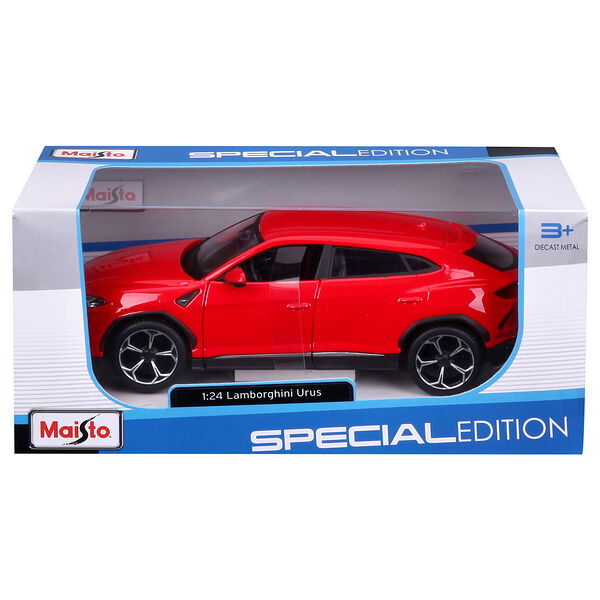 Машинка die-cast Lamborghini Urus 1:25 красная открывающ двери Maisto 31519RD