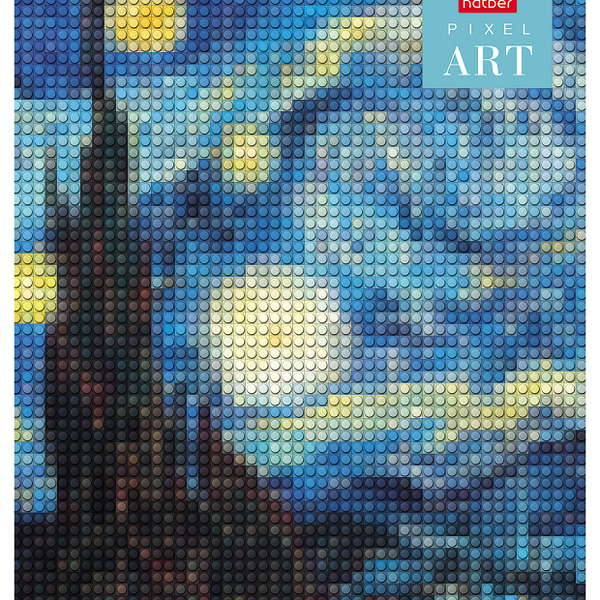 Тетрадь Hatber Пиксель АРТ на скобе в клетку А5, 96 л, в ассортименте