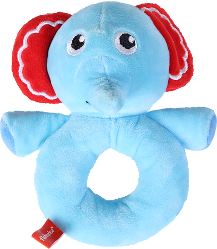 Игрушка мягкая FISHER PRICE Слоненок-погремушка, Арт. F1021