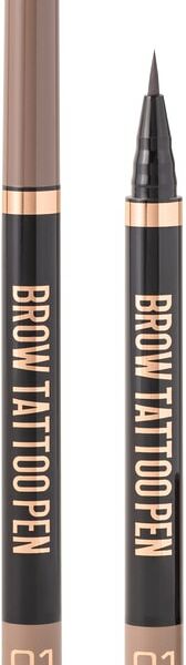 Фломастер для бровей Stellary Brow tattoo pen стойкий с эффектом микроблейдинга Светло-коричневый