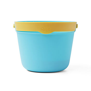 Игровой набор Quut bucki ведёрко с ситом цвет лагуна, банановый и синий, Китай