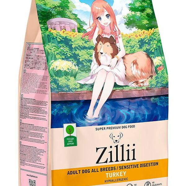 Сухой корм для собак ZILLII Dog All Breed Sensitive Digestion Индейка 800 г