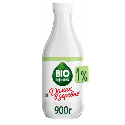 Кефир Домик в деревне Bio-кефирный 1% 900 г
