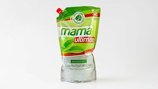 Концентрат для мытья посуды и детских принадлежностей Mama Ultimate с ароматом зеленого чая 