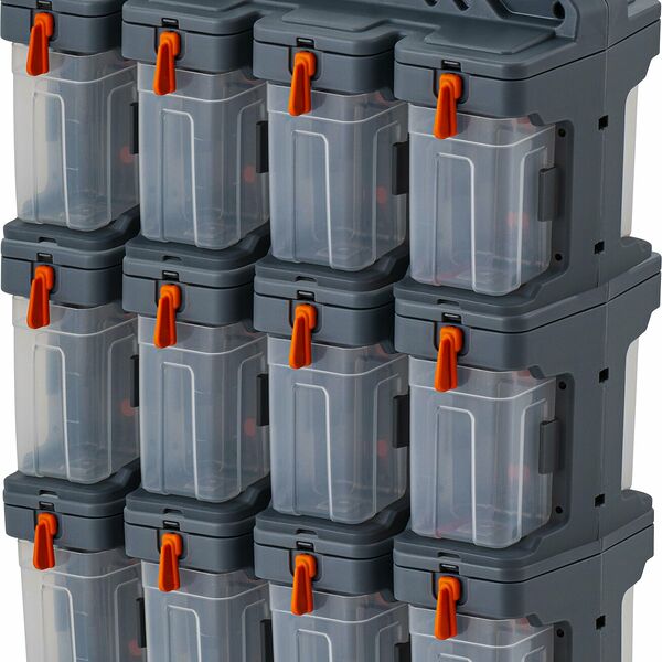 Органайзер для мелочей Blocker Expert 24 модуля серо-свинцовый/оранжевый