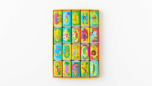 Шоколад молочный Яркие Джунгли 