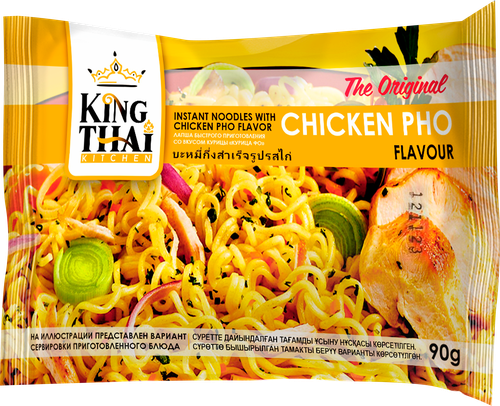 

Лапша быстрого приготовления Kingthai Kitchen Chicken Pho Flavour со вкусом курицы 90 г