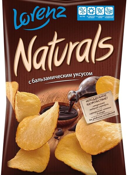 Чипсы картофельные Lorenz Naturals с бальзамическим уксусом 90г