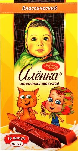 Шоколад Аленка Молочный порционный 100 г