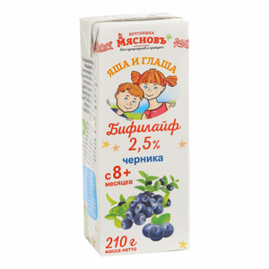 Бифилайф 2,5% черника МясновЪ Вкусняшка от КуулКлевер