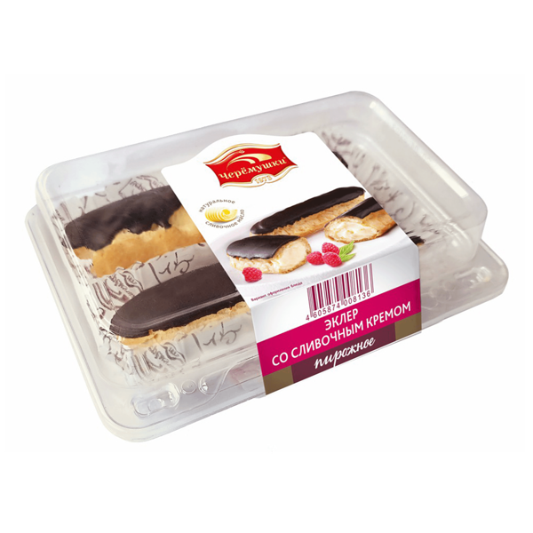 Пирожное ЧЕРЕМУШКИ Эклер со сливочным кремом, 80г
