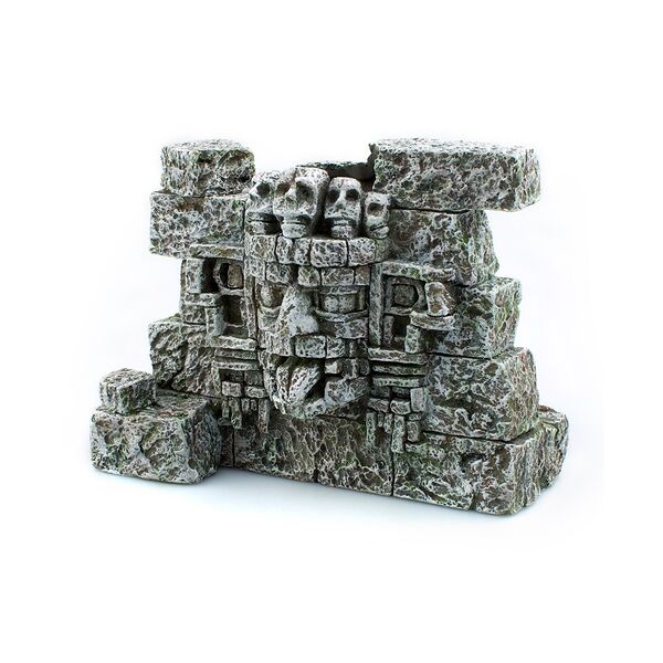 Декорация пластиковая для аквариума Стена Майя, 17х7,5х12 см