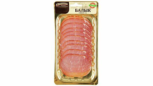 Балык свиной сырокопчёный Егорьевская КГФ нарезка
