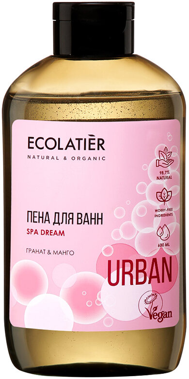 

Ecolatier~Пена для ванны с ароматом граната и манго, 600 мл