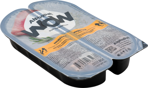 

Влажный корм AlphaPet Wow Superpremium индейка для котят 80 г