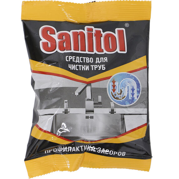 Средство Sanitol Антизасор для чистки труб 90 г