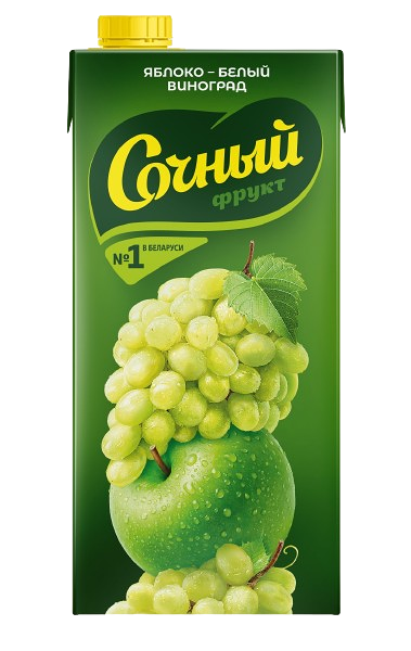 Нектар Сочный фрукт Яблочно-виноградный 1,95 л. пакет РБ