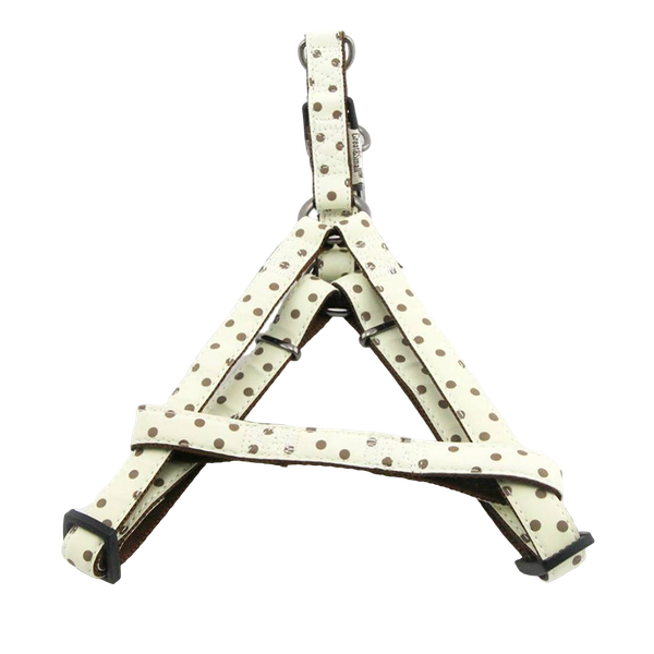 Шлейка для собак GREAT&SMALL Polka Dot 15мм (обхват 40-50см) светящаяся в темноте