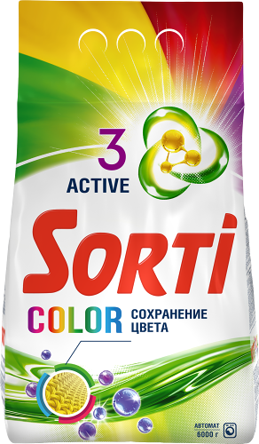 Стиральный порошок Sorti Color для цветных тканей