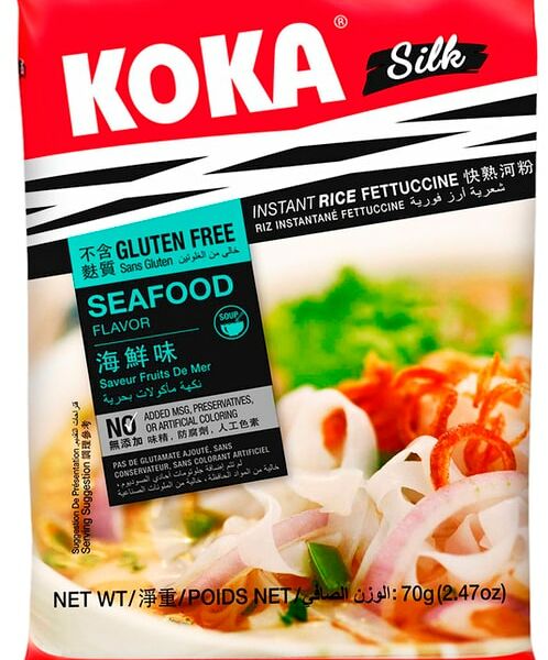 Лапша Кока Сингапурская быстрого приготовления Силк морепродукты 70г