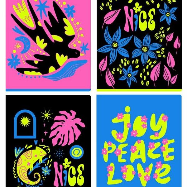 Тетрадь BG Неоновое лето клетка А5, 48 л в ассортименте 1 шт