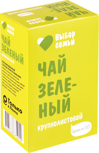 

Чай зеленый Выбор семьи крупнолистовой 100 г